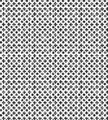 Black and white grunge pattern with circles and crosses