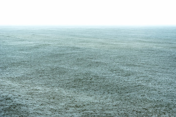 Rain on water surface.