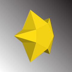 Abstract star icon. Vector illustration.