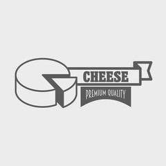 Cheese premium quality logo, symbol or label design template