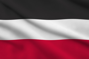 Flag of German Empire (till 1918) - obrazy, fototapety, plakaty