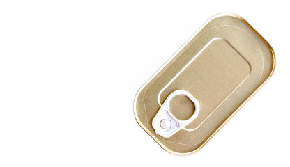 Food can isolated on white background.