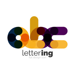 Linear business logo letter