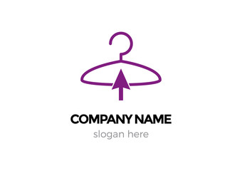 Obraz premium hanger shirt vector logo