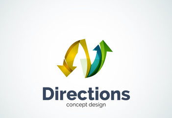 Direction arrows logo
