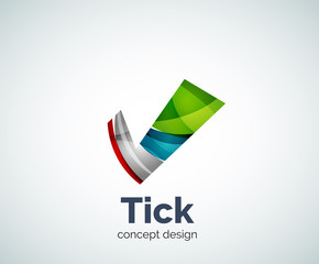 Tick logo template