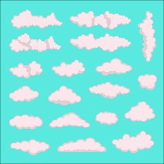  Cloud Icon Vector.  Weather