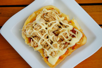 Dried shredded pork bread.