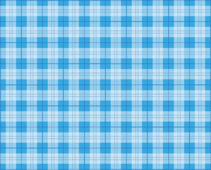 Blau karierte Picknickdecke