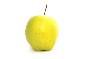 Yellow Apple on a white background