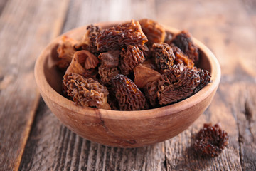 bowl with morel