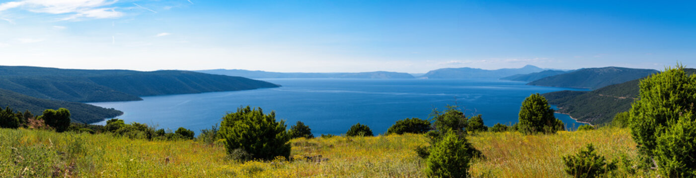 Panorama der inselwelt in der Kvarner Bucht