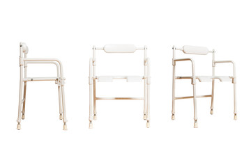 Medical chair for disposable people isolated