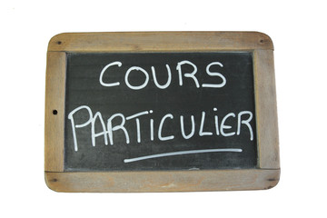 Obraz premium ardoise cours particulier 19082016