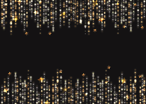 VECTOR Eps 10. Glowing Collection. Glitter Lines And Light Effects Isolated And Grouped. Shining Elements And Stars. Gold, Silver, White Colors.
