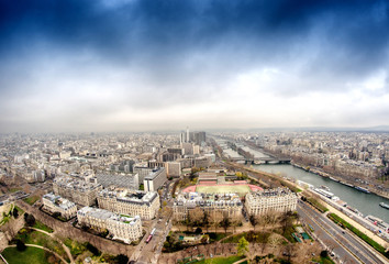 Fototapeta na wymiar Magnificence of Paris skyline, France