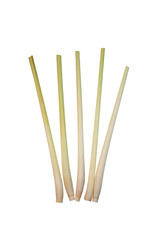 Fresh Lemon Grass on white background