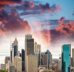 Fototapeta premium Sunset over Sydney, Australia