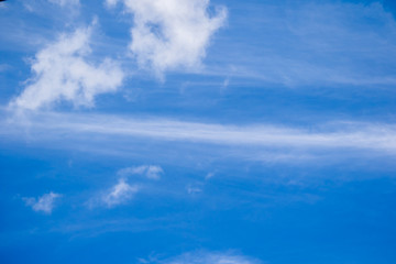 Beautiful blue sky with cloud for background