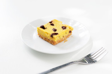 Raisin Pumpkin Square Cheesecake 

