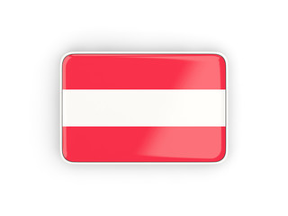 Flag of austria, rectangular icon