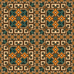 Ethnic seamless pattern background