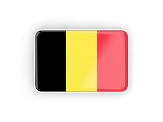 Flag of belgium, rectangular icon