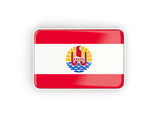 Obraz premium Flag of french polynesia, rectangular icon