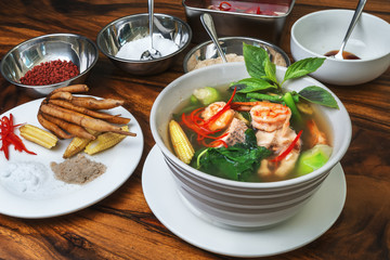 Khmer Vegetable and fish Soup