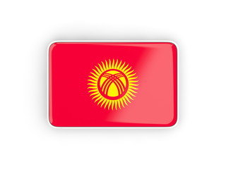 Flag of kyrgyzstan, rectangular icon