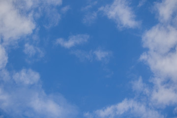 blue sky with cloud