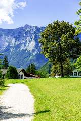 Idyllic landscape of Ramsau in Bavaria