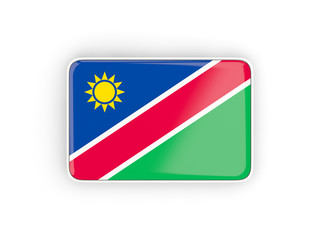 Flag of namibia, rectangular icon
