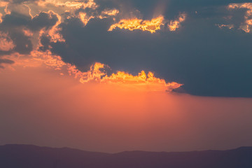 Coucher de soleil depuis Le Revard