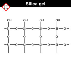 Silica gel polymer molecule