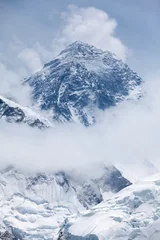 Naadloos Fotobehang Airtex Mount Everest Uitzicht op mt. Eversst uit Kala Patthar, Solu Khumbu, Nepal