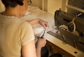 Tailor in workshop