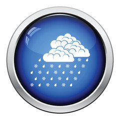 Rain with snow icon