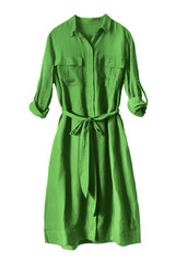 Green dress isolated