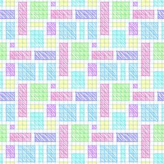 Fototapeta premium Scribble seamless pattern