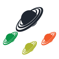 Uranus panet icon on the background