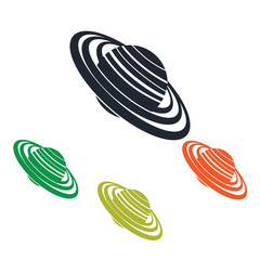 Saturn panet icon on the background