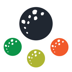 Moon icon on the background