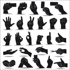 hand on white background