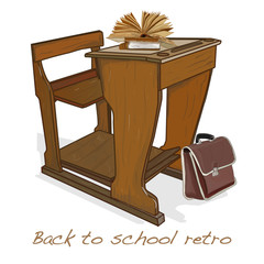 Back to school retro vector