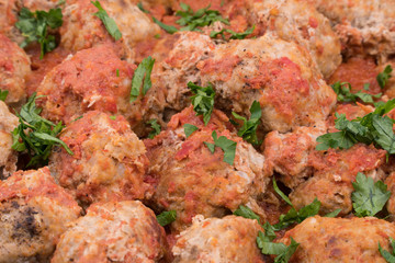 Stewed meatballs.