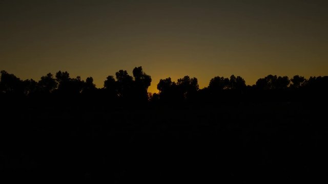 tramonto in campagna
