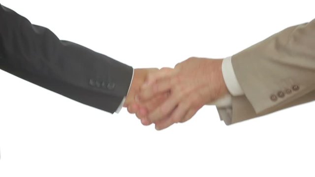 client withdraws his hand from the manager. businessman grabbed the man's hand