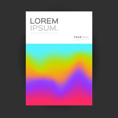 Naklejka premium Cover Design Gradient Colors. Applicable for Covers, Placards, Posters, Flyers and Banner Design.