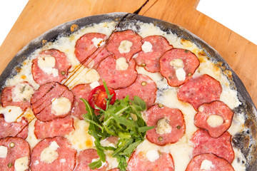 pizza isolated on white